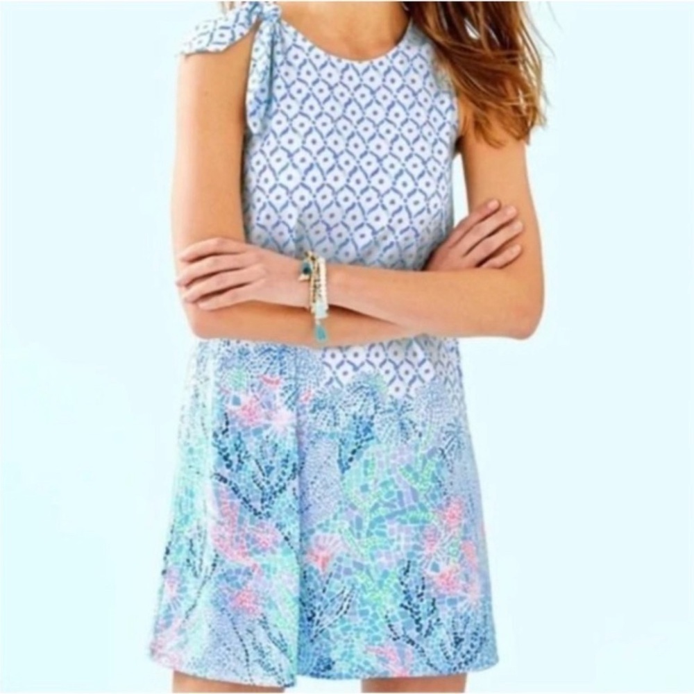 Lilly Pulitzer Luella mini dress. Multicolored. NWOT. Size xs. Lightweight.